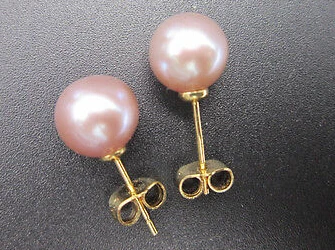 

ry00499 real beautiful AAA 10-11mm South Sea pink Pearl Earring 14KGP