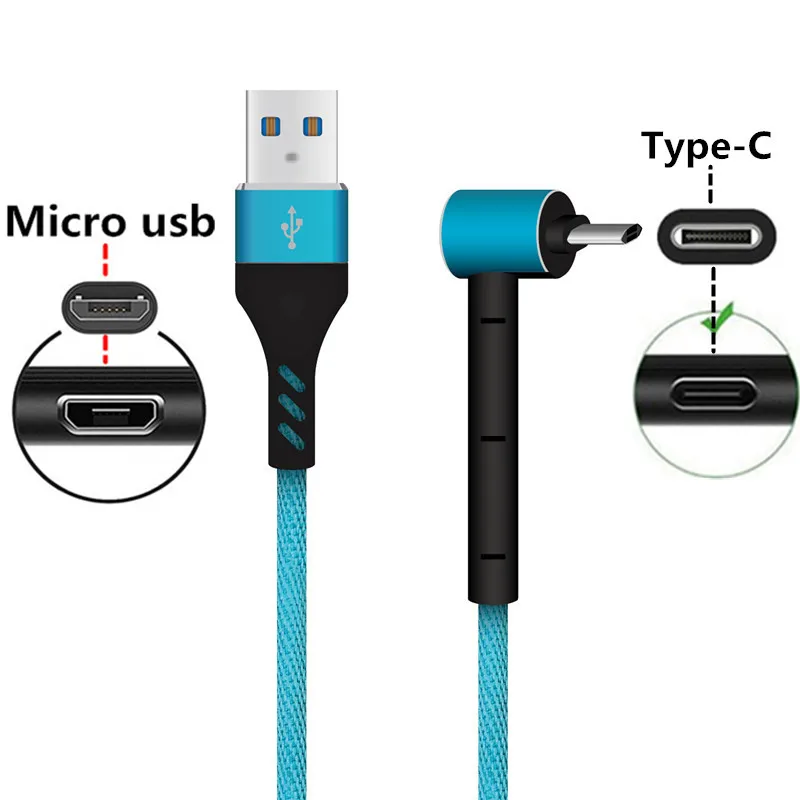 Кабель для быстрой зарядки и передачи данных с Micro USB телефонов Samsung A2 Core A5 2017 Huawei P9