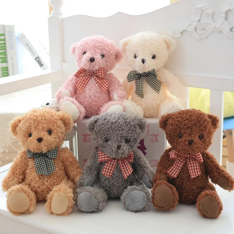 20 см Kawaii Teddy Bear Плюшевые игрушки чучело мягкий наполнитель PP Хлопок Медведь плюшевые куклы для детей для девочек на день рождения best подарок