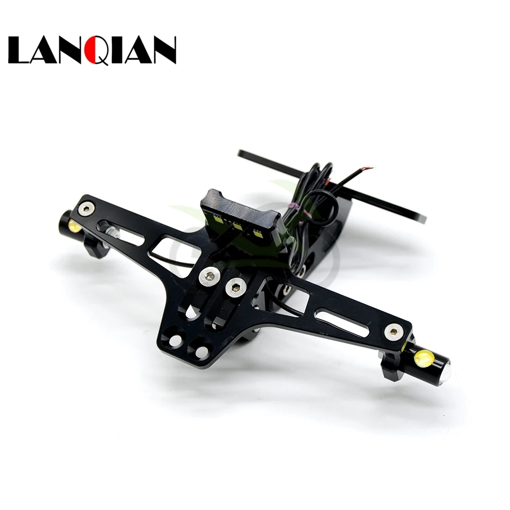 

Motorcycle Adjustable License Number Plate Frame turn sigals Bracket for yamaha KTM duke 690 Duke 390 rc 125 250 SMC 1190