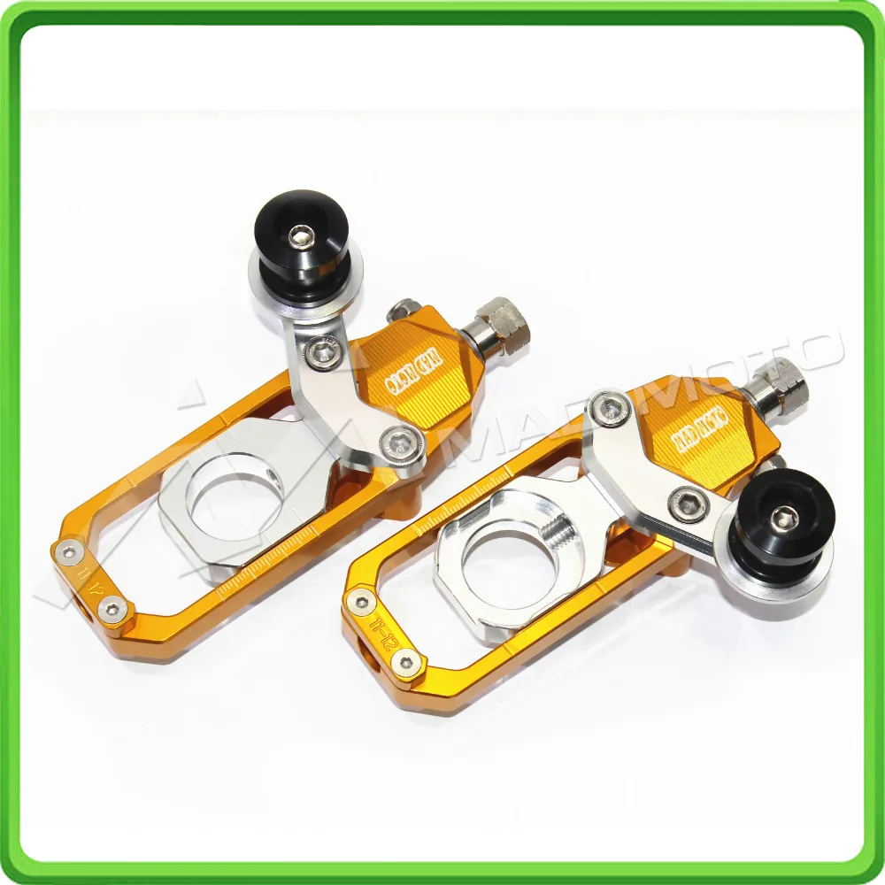 Motorcycle Chain Tensioner Adjuster with bobbins kit for Kawasaki Ninja
