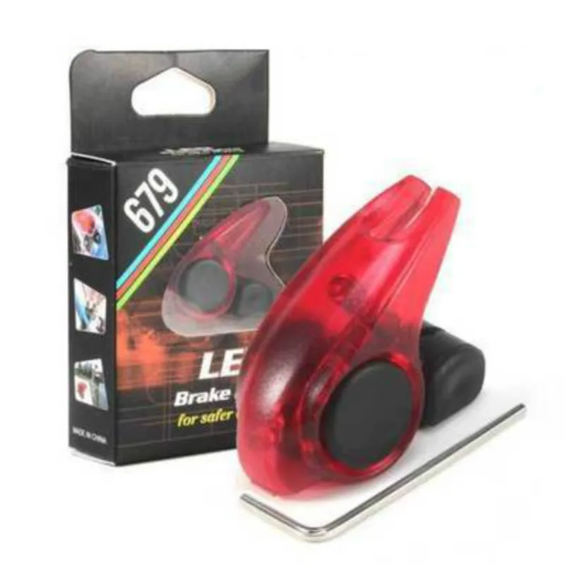 New Bicycle Brake Light Mini Bike Light Safety Bike Brake Tail Lights