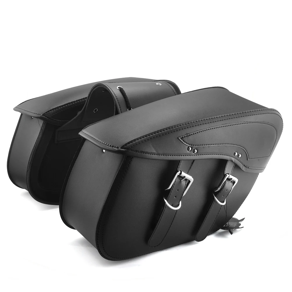 2X мотоцикл сума Кожаные Мотоциклетные сумка для Harley Sportster XL 883 1200 BMW R1200GS Открытый