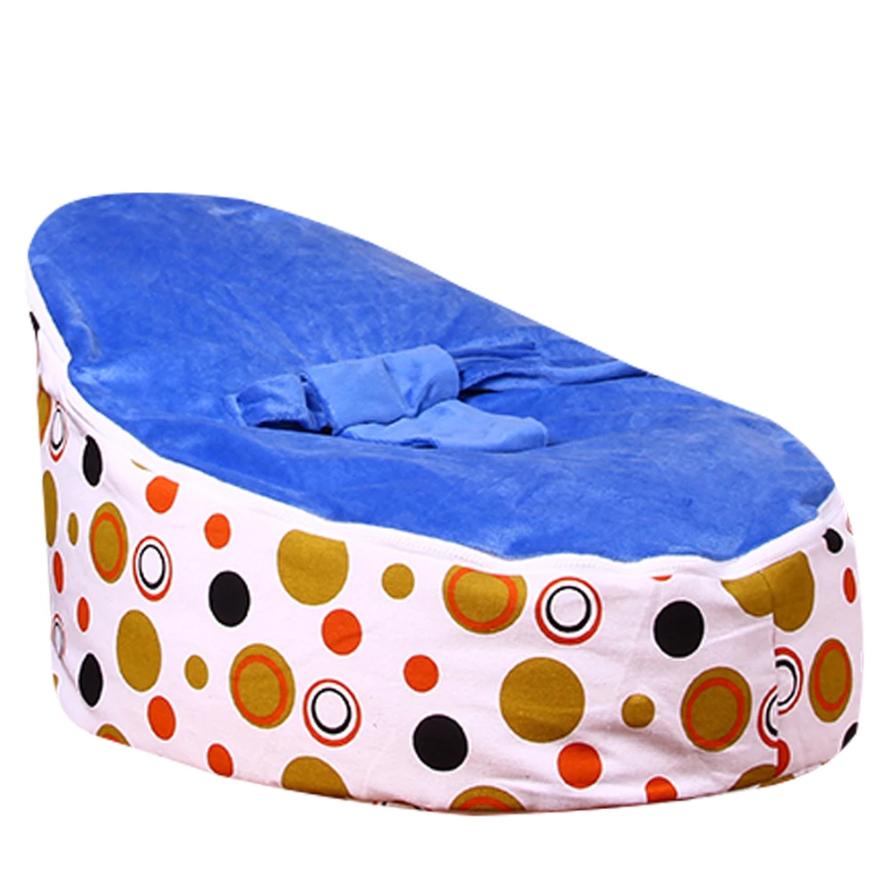 Levmoon Medium Brown Circle Print Bean Bag Chair Kids Bed For Sleeping Portable Folding Child Seat Sofa Zac Without The Filler Levmoon Medium Brown Circle Print Bean Bag Chair Kids Bed For Sleeping Portable Folding Child Seat Sofa Zac Without The Filler