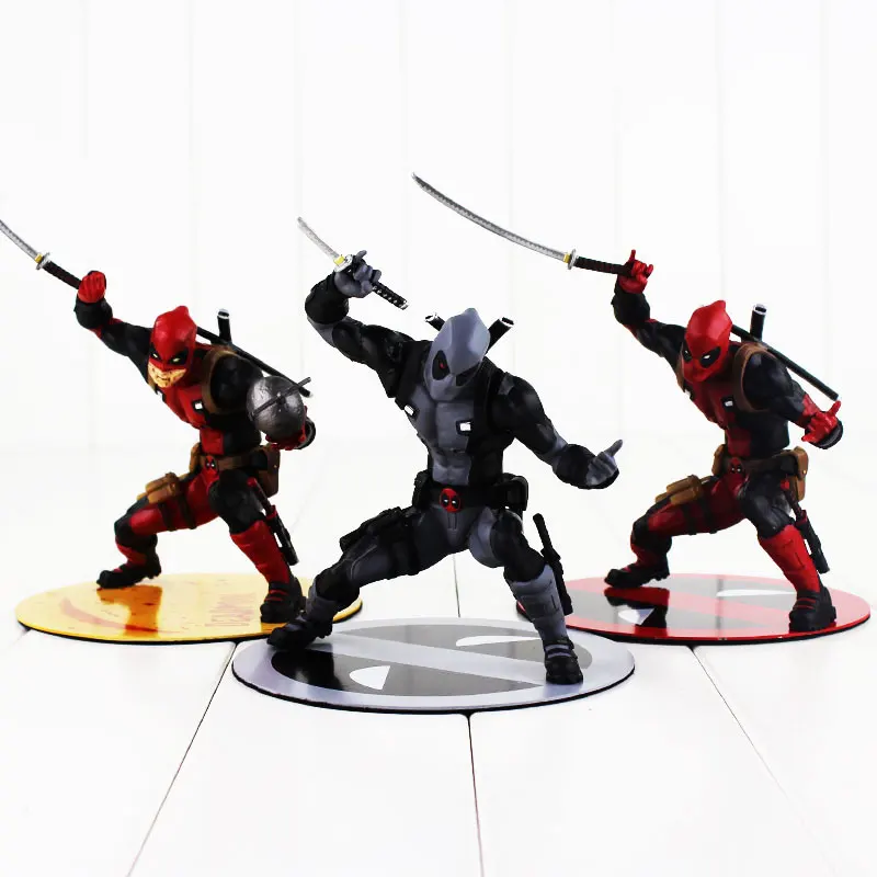 3 Styles 13 5cm ARTFX Deadpool X Men Figure Toy Deadpool Wade Winston Wilson With Sword