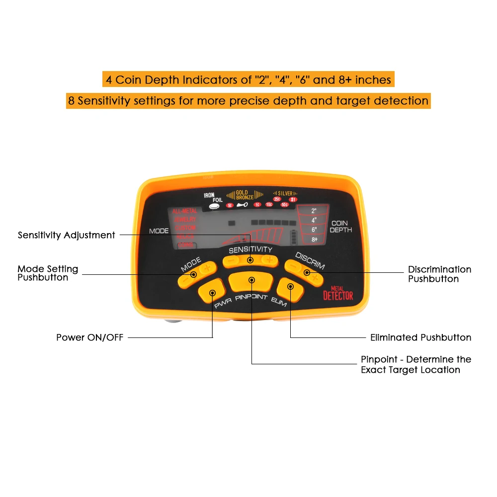 MD-6250 Ручной металлодетектор металлоискатель для золота металлический md6250 детектор золота Охотник за сокровищами искатель портативный Охотник