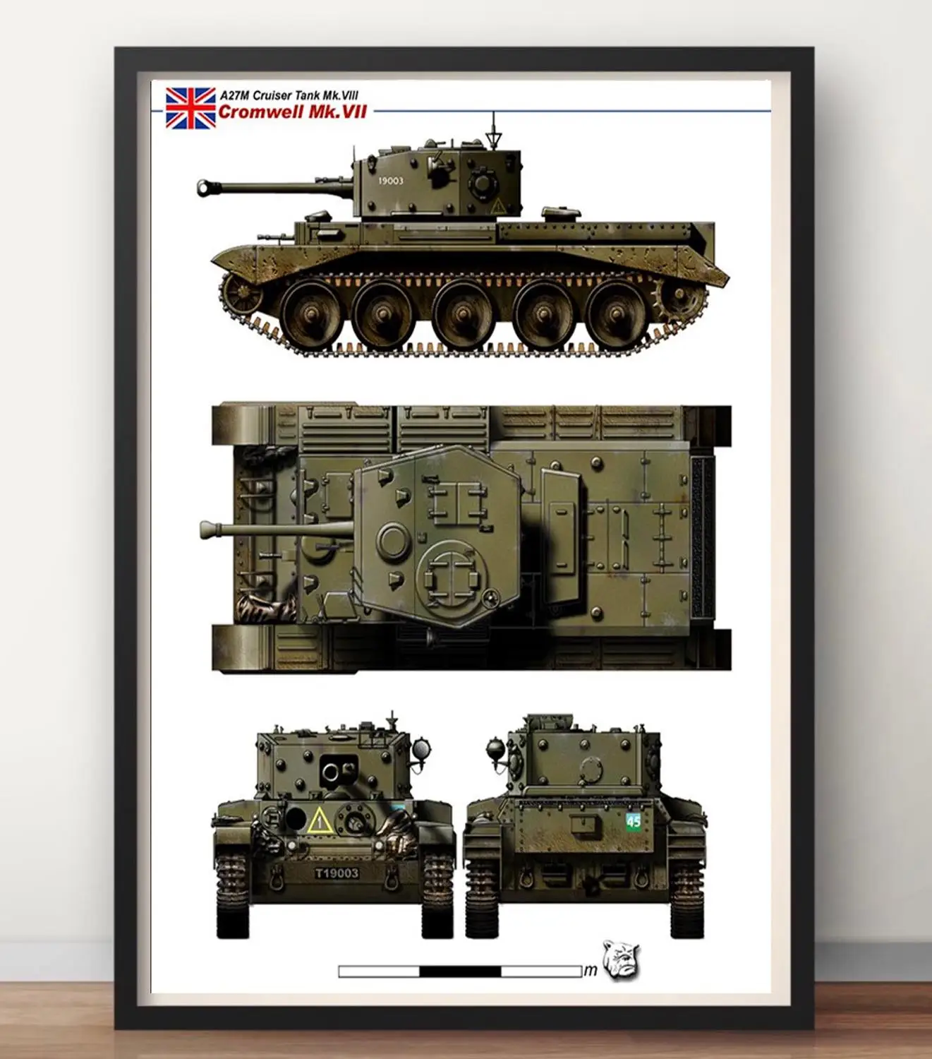

Tank Structure 10 Choices WW1 WW2 Army Poster Vintage Retro Canvas Painting DIY Wall Paper Posters Home Gift Decoration