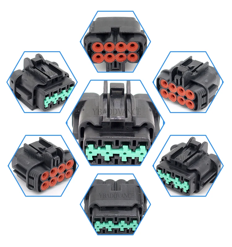 8 Pin автомобильные женский оптический Кливер Sumitomo 090 разъем 6185-1177 6918-1780 6185-5179 для фар лампа