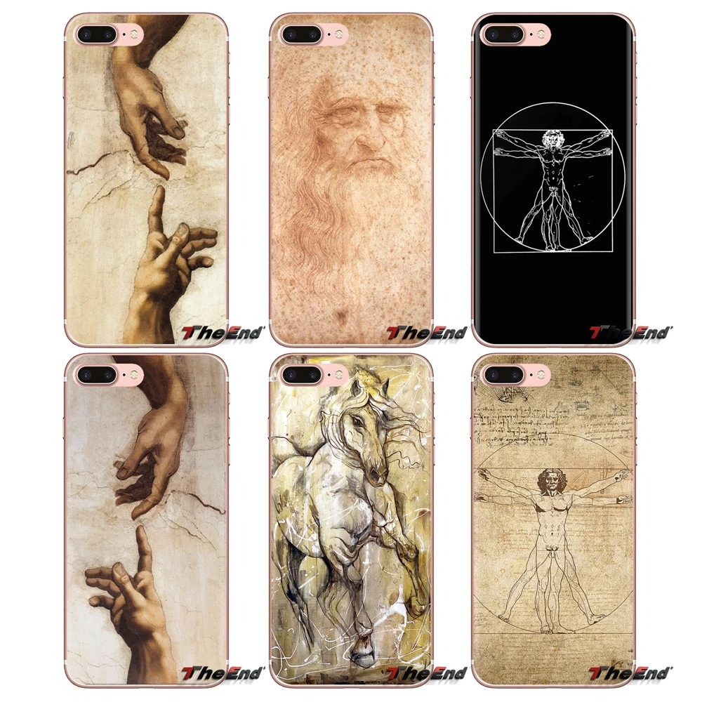 

Mobile Phone Cover Italy leonardo da vinci art For HTC One U11 U12 X9 M7 M8 A9 M9 M10 E9 Plus Desire 630 530 626 628 816 820 830
