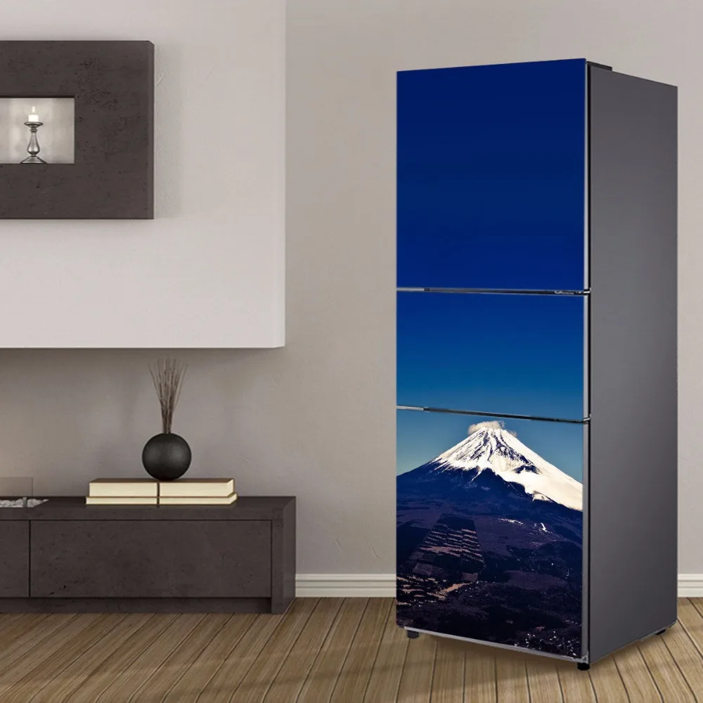 

Wholesale Snow Mountain SelfAdhesive Dishwasher Refrigerator Freeze Sticker Kid's Art Fridge Door Cover Wallpaper