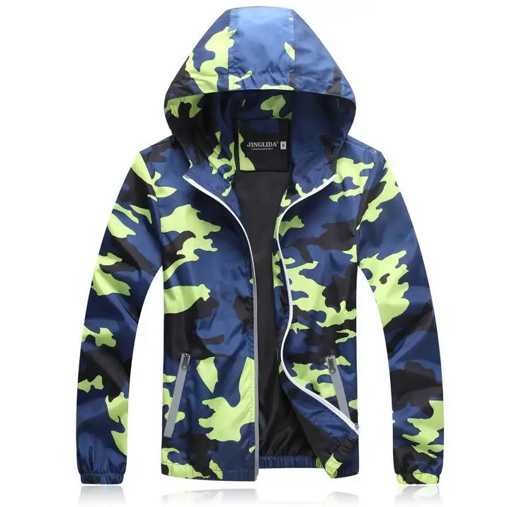 

Couples Jackets 2017 Spring New Reflective camouflage men and women jackets fall hooded windbreaker jacket fashion women jacket
