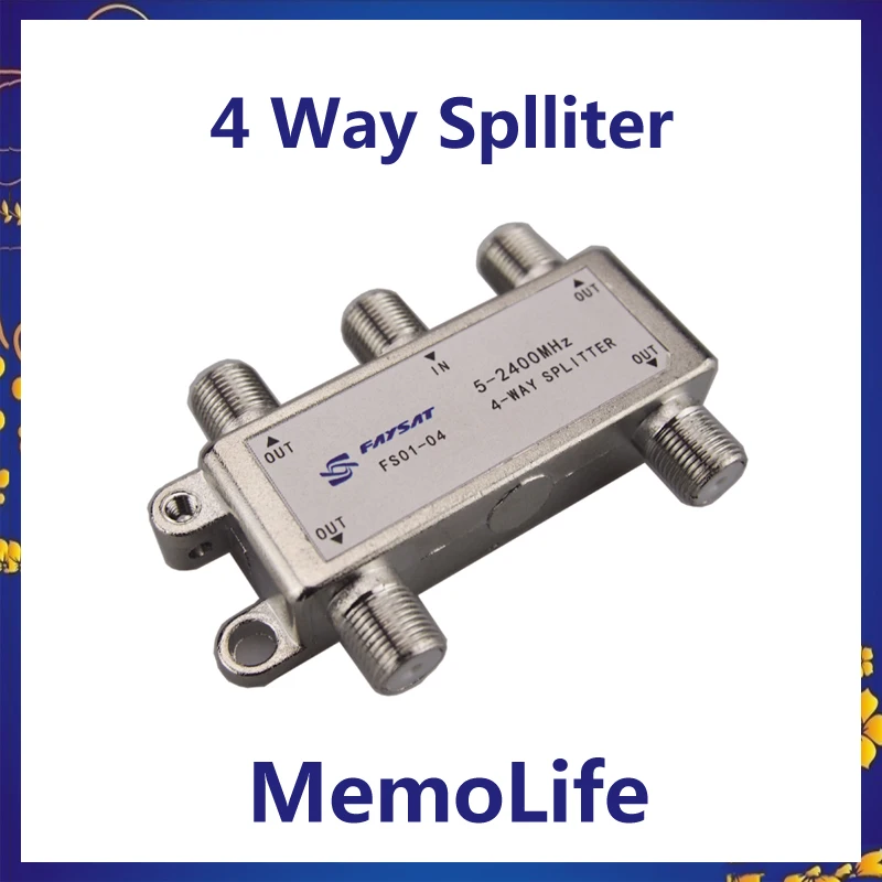 4 Way Splitter 1 in 4 out Satellite Multiswitch ANT SAT Signal mixer