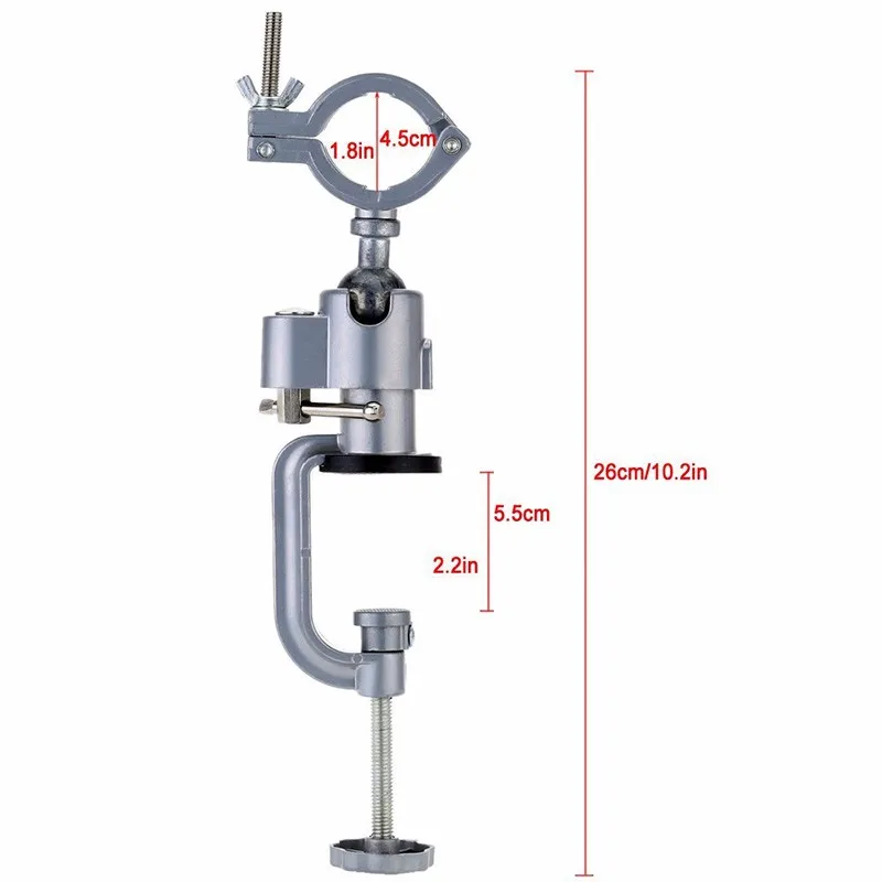 Зажим на круглой головке 360 градусов Универсальный Настольный зажим тиски для электрического сверла стент скамья винт зажимный шлифовальный станок держатель инструмента