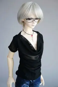 

[wamami] 06# Black Short-Sleeve Vest/T-Shirt SD17 DZ70 70cm BJD Dollfie