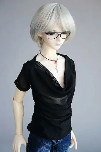 

[wamami] 06# Black Short-Sleeve Vest/T-Shirt SD17 DZ70 70cm BJD Dollfie