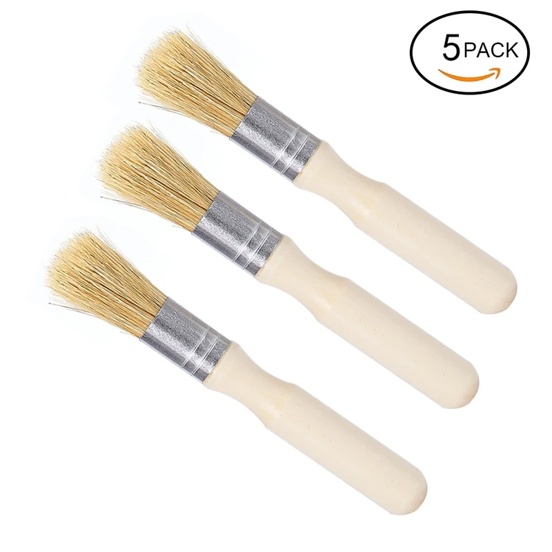 

Wood Handle Pig Painted Colored Brushes Household Kitchen Cleaning Brush Bristle Hair Brush Practical 1Pc