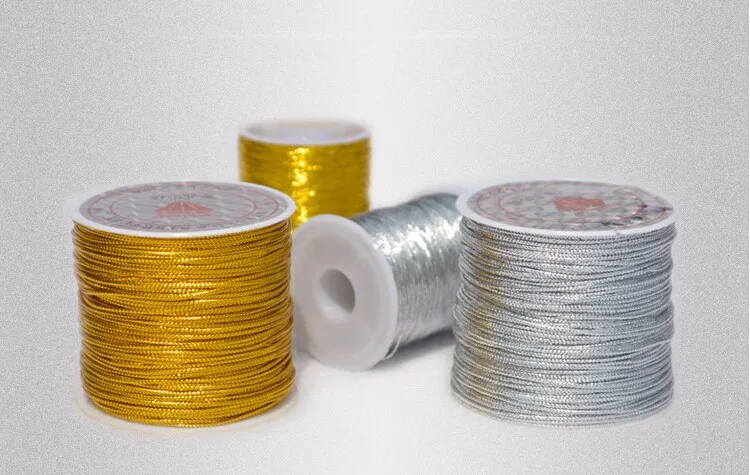 2 шт./партия золотые нити браслет ручной работы DIY аксессуары толстые серебряные швейные нитки