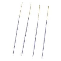 4Pcs Stainless Steel Copper Different Shapes Ear Pick Ear Wax Curette Earwax Removal Set Portable Size For Home And Travel Use 2