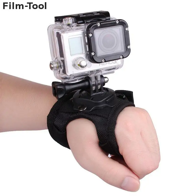 

360 Degree Rotation Hand Strap Wrist Belt Mount for Gopro Hero 4 3 Xiaomi Yi Sjcam Sj4000 Sj5000 Sj7000 Action Camera