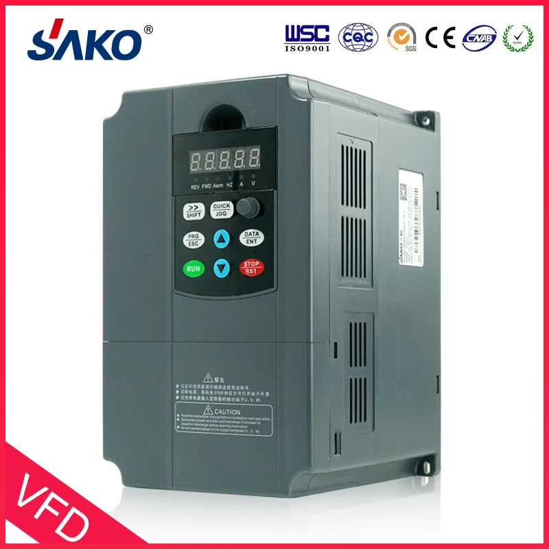 Sako VFD 380V 7.5KW инвертор переменной частоты тройной(3) фазы для управления скоростью двигателя