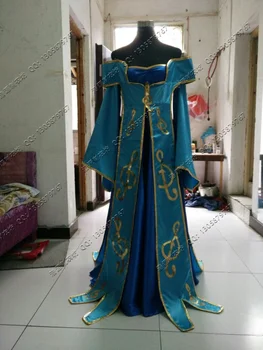 

2016 Lol Sona Buvelle Maven of the Strings Christmas cosplay costume Sona Dress