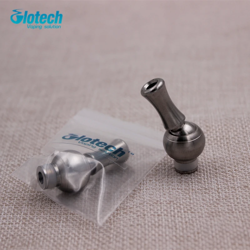 

Glotech 360 Stainless Rotating stainless Steel Drip Tips for 510 Thread RDA RBA vaporizer Kayfun V4 taifun Atomizer wholesale
