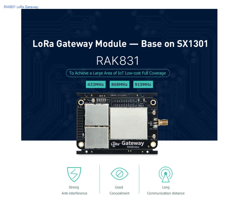 Напольное вспомогательное устройство шлюза RAK7249 DIY шлюз RAK831 концентратор доска LoRa аксессуары IP67 литой алюминий Q007