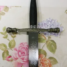 S0211 средневековый MIECZ CARLOS V karolus DIVUS веслонос меч зеркальная полировка акустическая гитра 41"