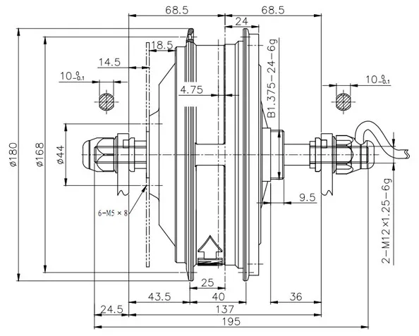 Flash Deal 8fun Black Bafang ebike electrical bike motor BPMII  48V 350W Rear brushless gear hub motor  Permanent Magnet E-Bike DC Motor 4
