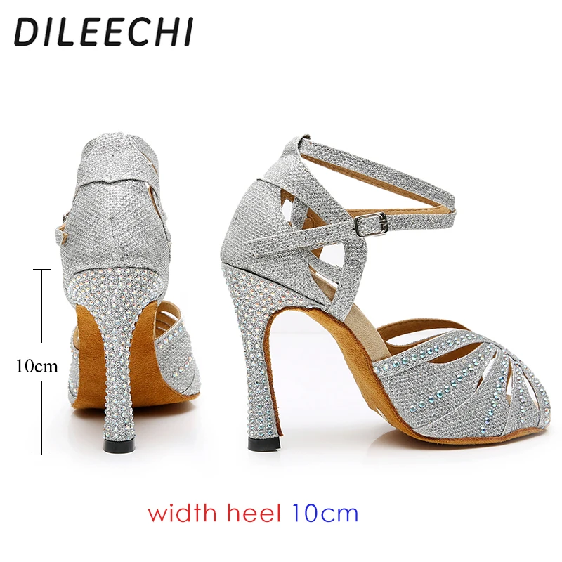 Dance Shoes Women Latin Salsa Ballroom High Heel