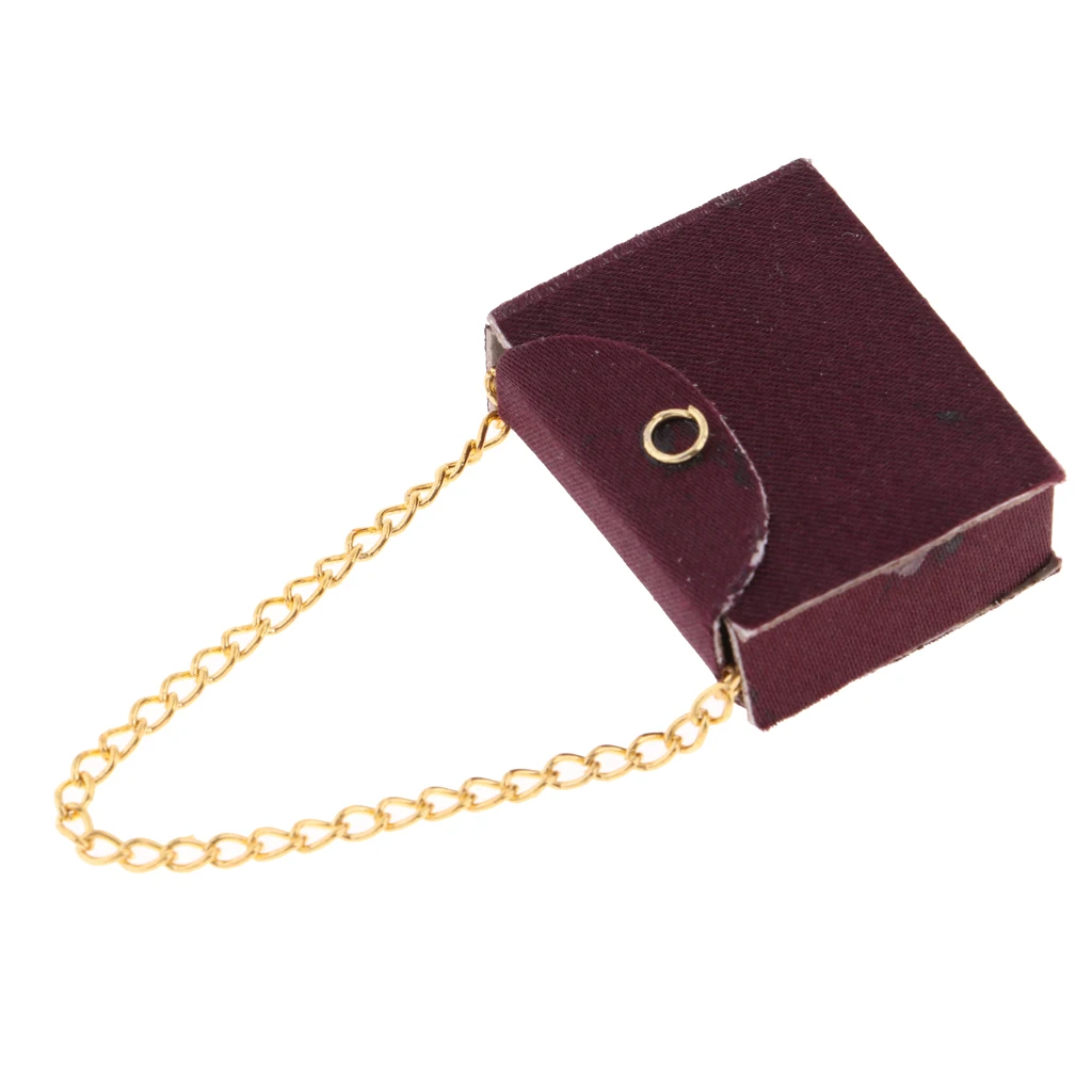 1/12 Scale Dollhouse Miniature Womens Fashion Bag Handbag Model Toy for 12th Dolls House Accessories