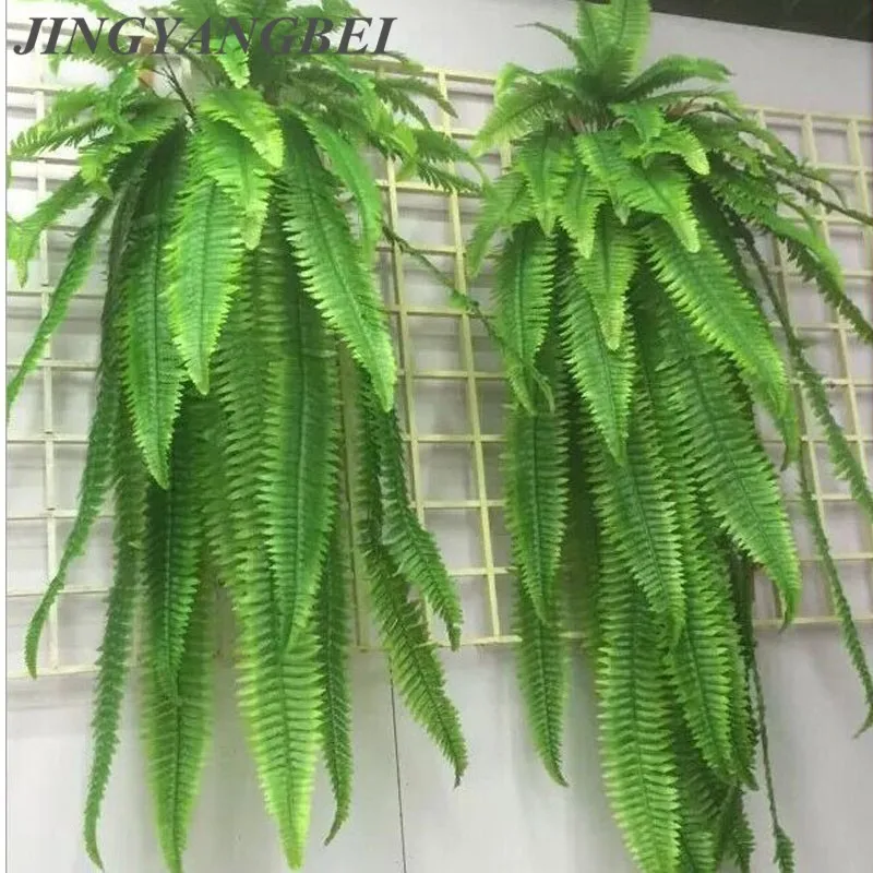 

40 90 110cm Simulation adornment grass green plant pot plants hanging row grass fern leaf persian leaves wall planted decoration