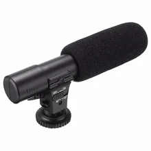 Microfone Para A Câmera 3.5mm Externo Estéreo Microfone Mic Para Canon Nikon DSLR Camera DV Camcorder