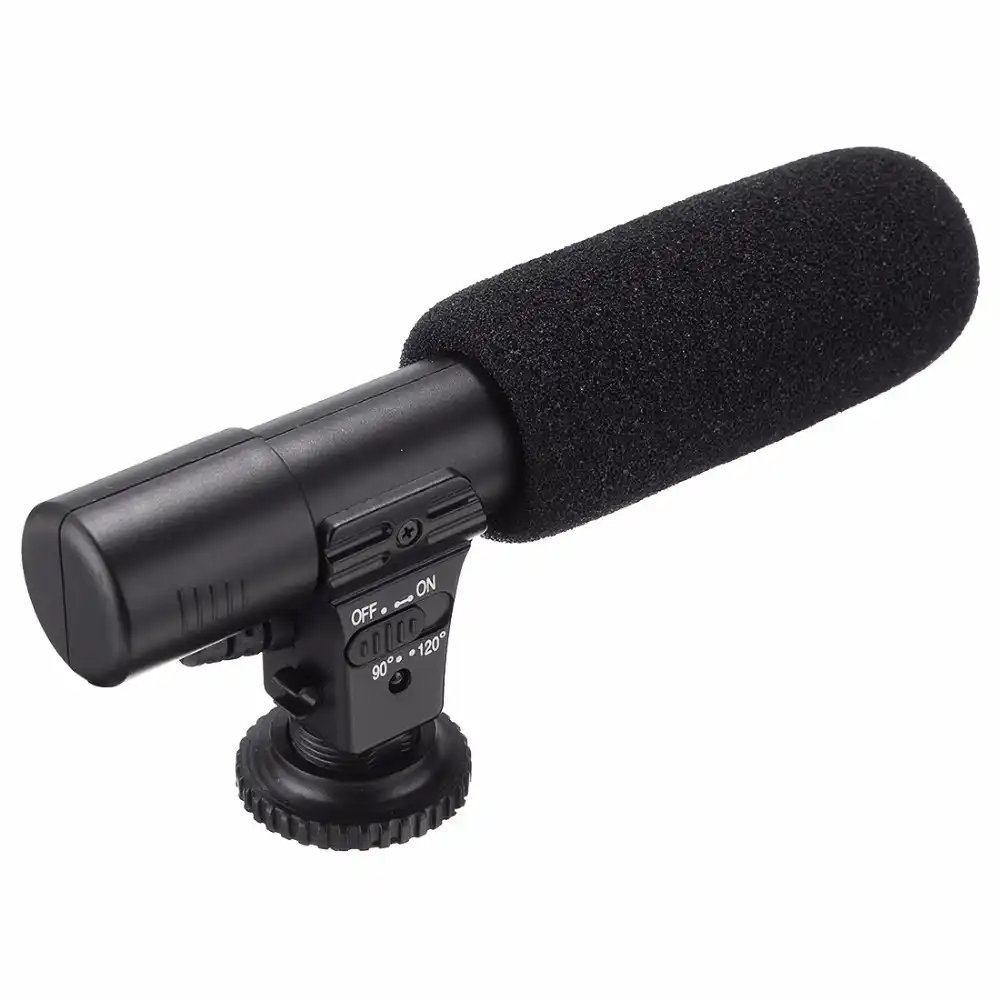 3.5mm Microphone External Stereo Mic for Canon Nikon DSLR Camera DV Camcorder