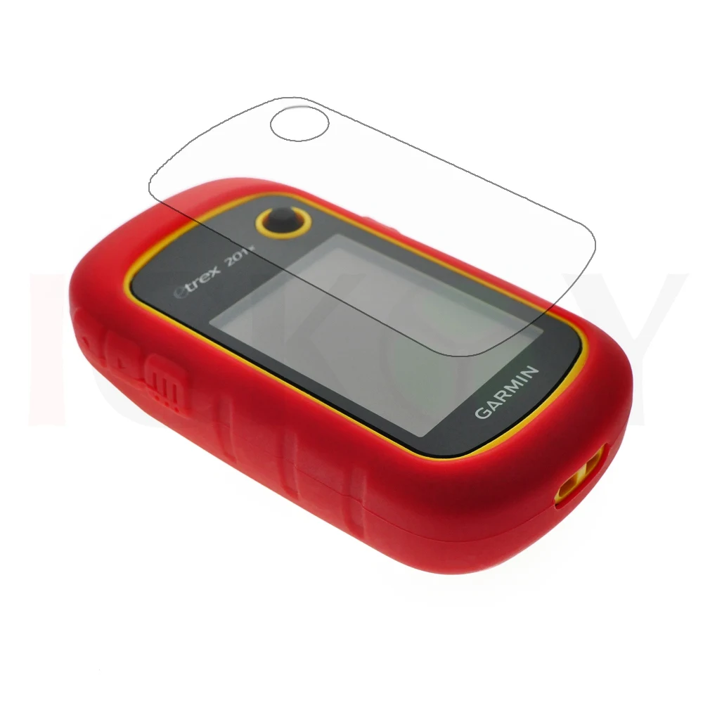 Открытый Ручной GPS силиконовый резиновый защитный красный чехол + ЖК-экран
