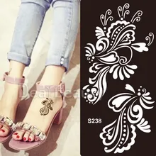 11 шт. различные модели Хна Дизайн тату трафарет хна переводная татуировка тело живопись искусство