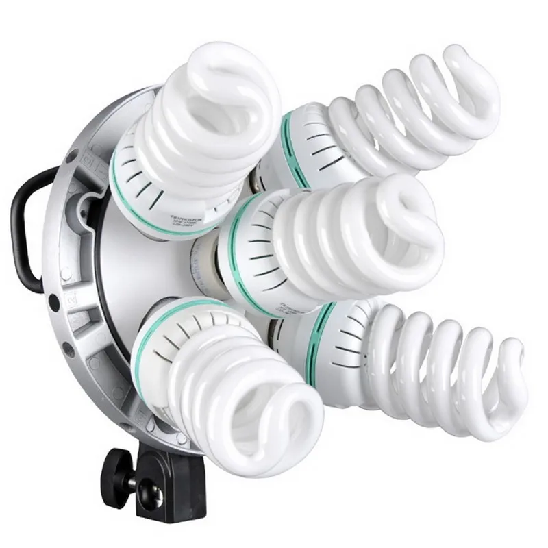 Prix pour Godox TL-5 5 in1 Ampoule Tête Multi-Titulaire Tricolore Lumière Continue Caméra Photographie Éclairage Prix pour Godox TL-5 5 in1 Ampoule Tête Multi-Titulaire Tricolore Lumière Continue Caméra Photographie Éclairage