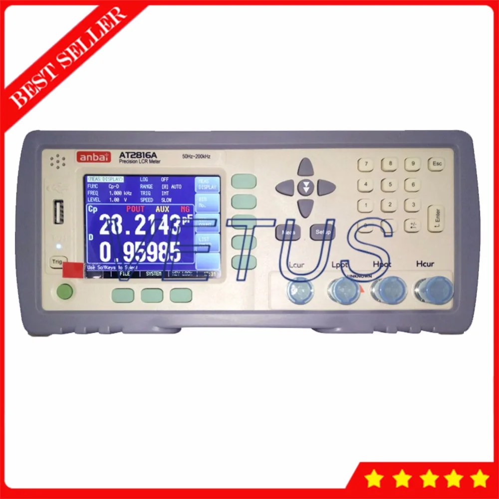 

AT2816A 50Hz~200kHz High Frequency Digital Smart LCR Meter with RS232 Handler Interface 9 ranges
