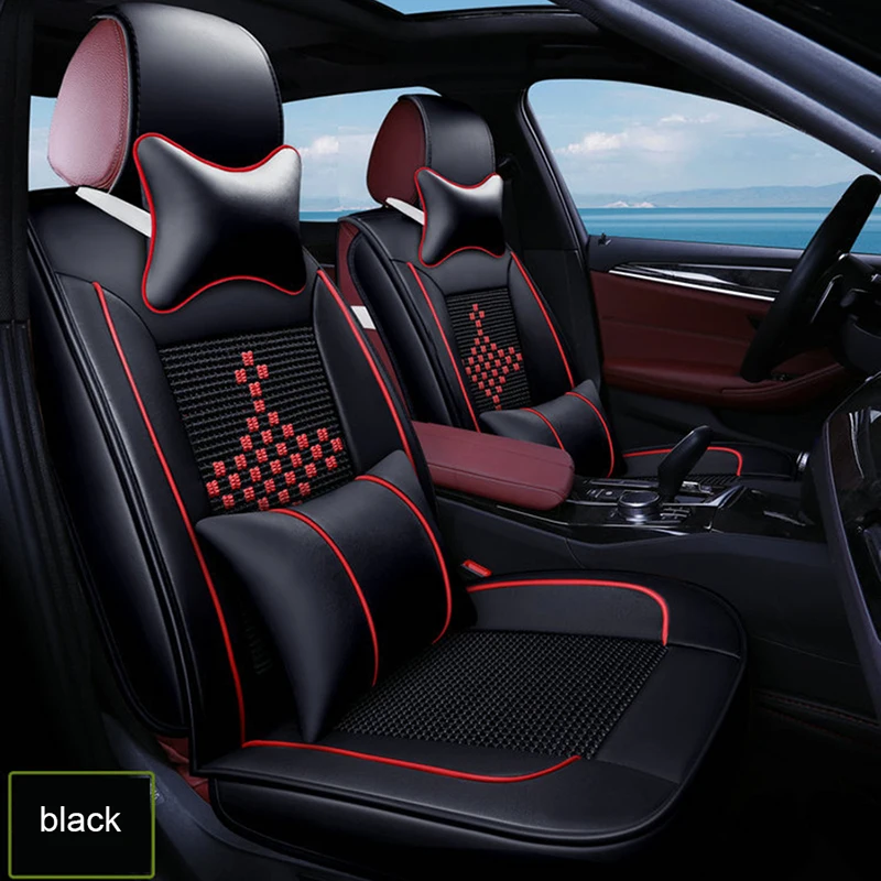 Ice silk car seat covers for lada granta priora vesta kalina largus xray auto accessories Car seat