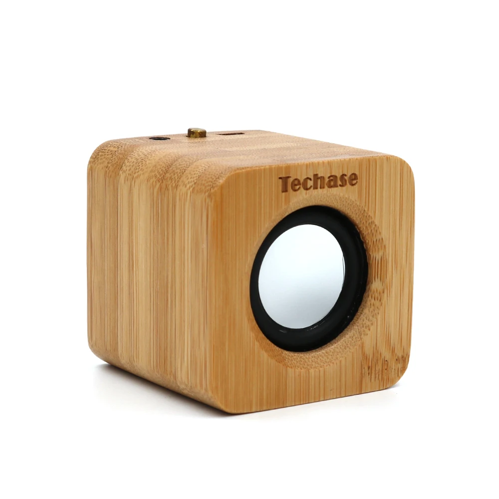 Techase A01 Bamboo Mini Bluetooth Динамик Беспроводной сабвуфер Портативный Компьютерные колонки Поддержка 3.5 мм линии в MP3 Caixa де сом