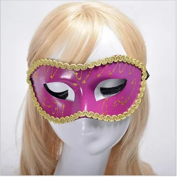 

Top Grade Christmas Party Cosplay Solid Ball Masks Halloween Theme Masquerade Party Mask Half face Plastic Mask Free Shipping