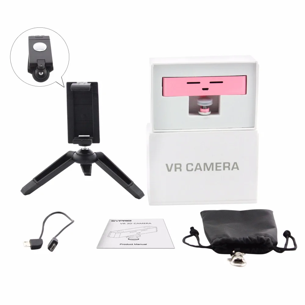SVPRO 3D VR Digital Camera for Android Mobile Phone External Camera Micro USB Camera With HD Video SBS Image