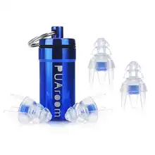 PUAroom 2 Pairs Silicone Ear Plugs Noise Reduction with 2 Pairs Sound Filters, Soft and Reusable, Ideal for Musicians,Motorcycle PUAroom 2 Pairs Silicone Ear Plugs Noise Reduction with 2 Pairs Sound Filters, Soft and Reusable, Ideal for Musicians,Motorcycle