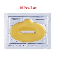 10 шт. кристальная коллагеновая Золотая маска для губ увлажняющий экстракт кожи стельки от старения против морщин набор патчей гель Уход за губами
