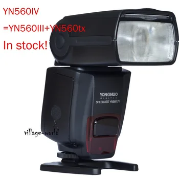 

5pcs DHL UPS Fedex EMS Yongnuo Flash speedlite YN560IV=YN560III+YN560tx work w/ RF602 RF603 for Canon Nikon Olympus Contax