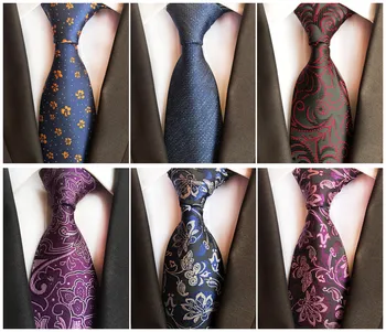

2020 New Men's Paisley High Quality Polyester Jacquard Fashion Tie Unique Business Banquet Fashion Simple Decorative Tie