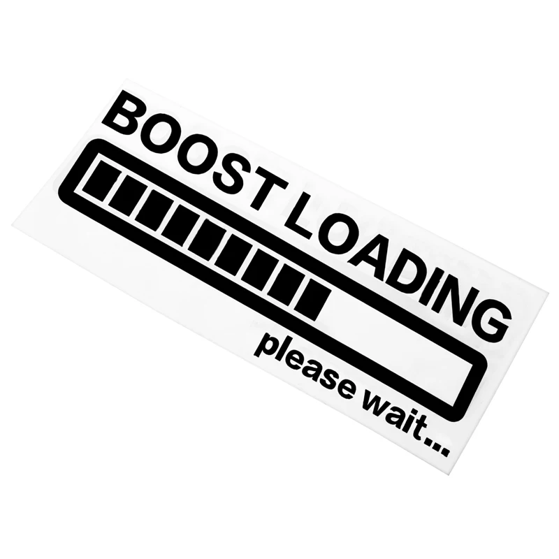 

BOOST Loading reflective material decal funny gas stickers car window graphic turbo