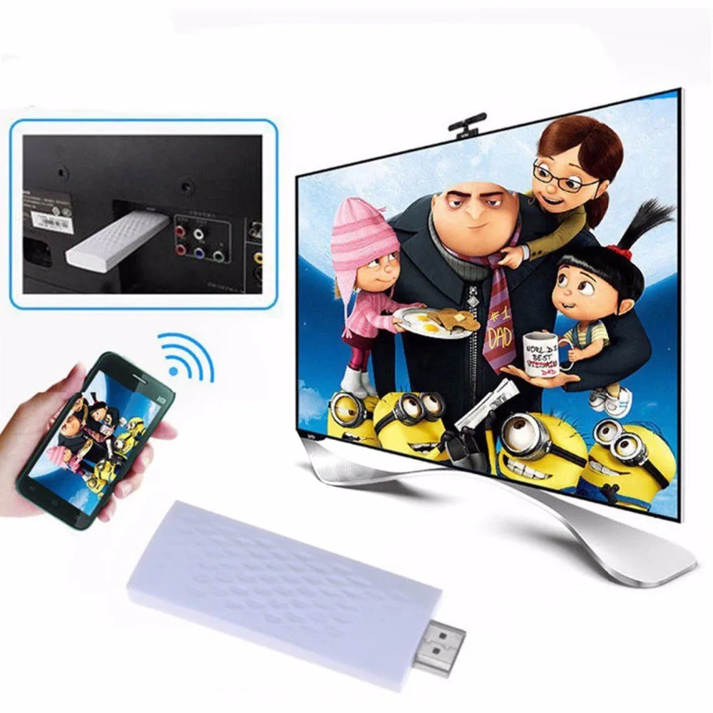 SOONHUA 1080 P спутниковый ресивер HDMI ТВ Stick беспроводной WiFi Дисплей программный ключ для ТВ адаптер Miracast DLNA Airplay режимы Android зеркало Дисплей