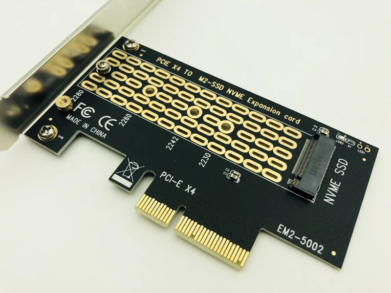 PCI Express PCI-E 3,0X4 для M.2 NVMe M ключ Интерфейс конвертер адаптера M2 NVMe PCIE SSD переходная карта для 2230 2242 2260 2280