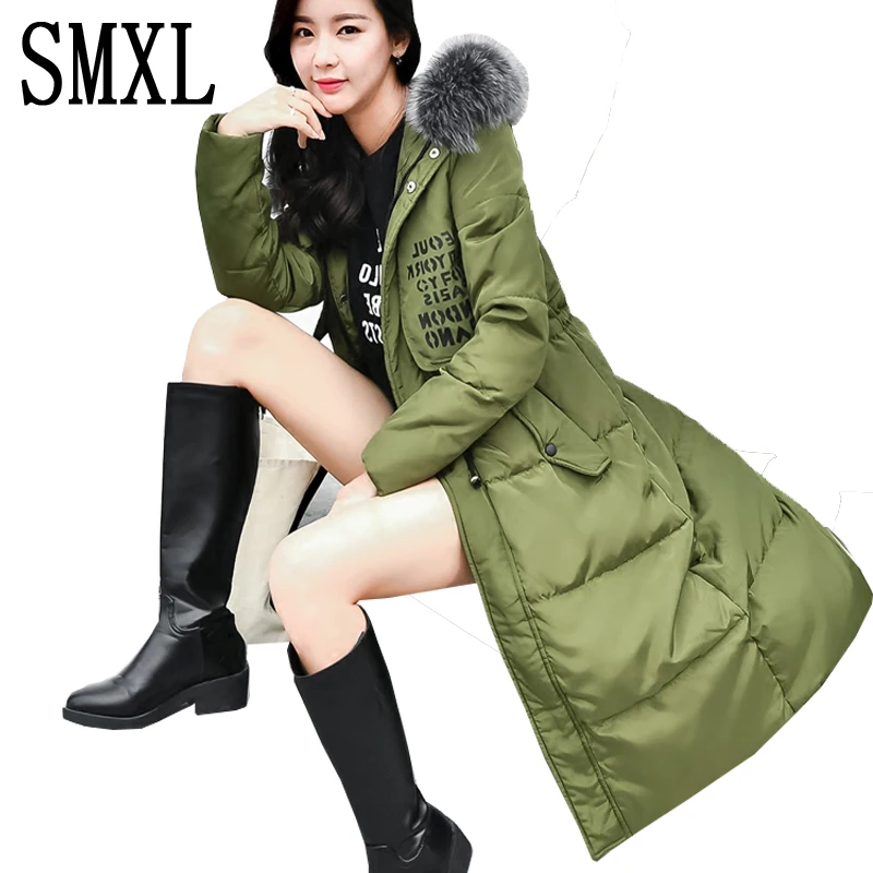 smxl X long new ultra keep warm Wadded font b Jackets b font Parkas white Down